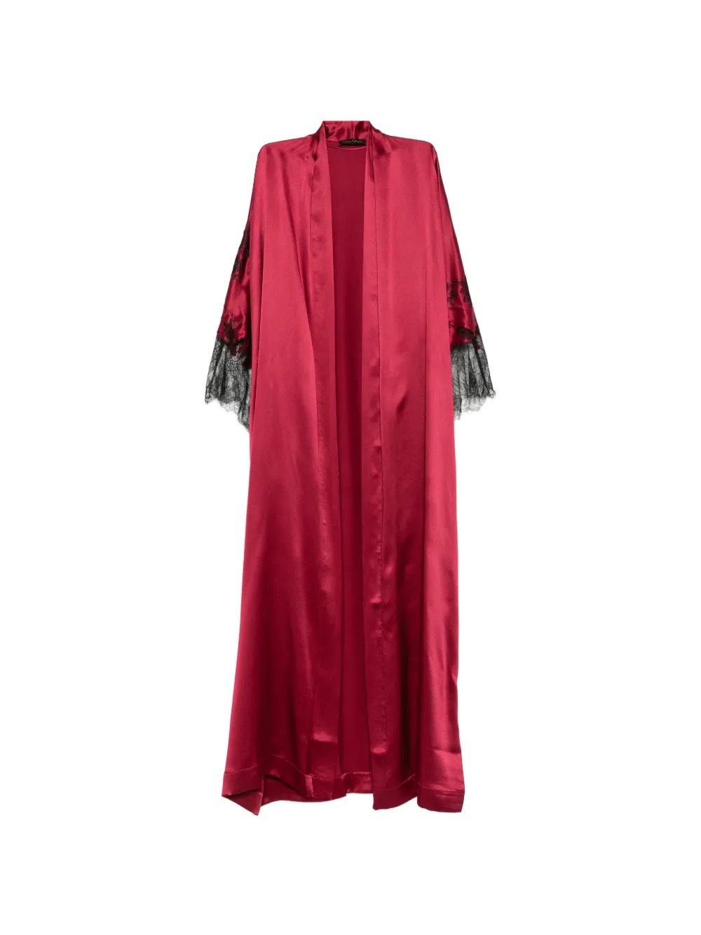 Carine Gilson Kimono con rifinitura in pizzo - Rosso