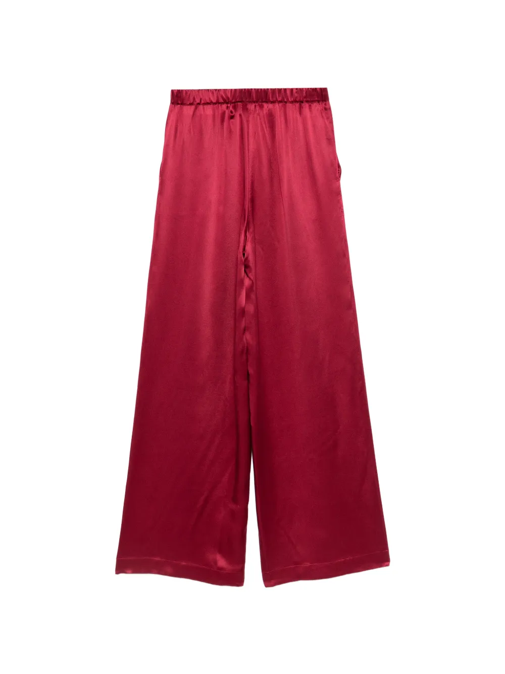 Carine Gilson Satijnen zijden broek Rood