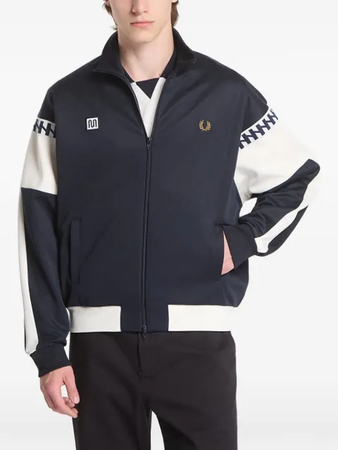 Fred Perry logo-embroidered panelled jacket