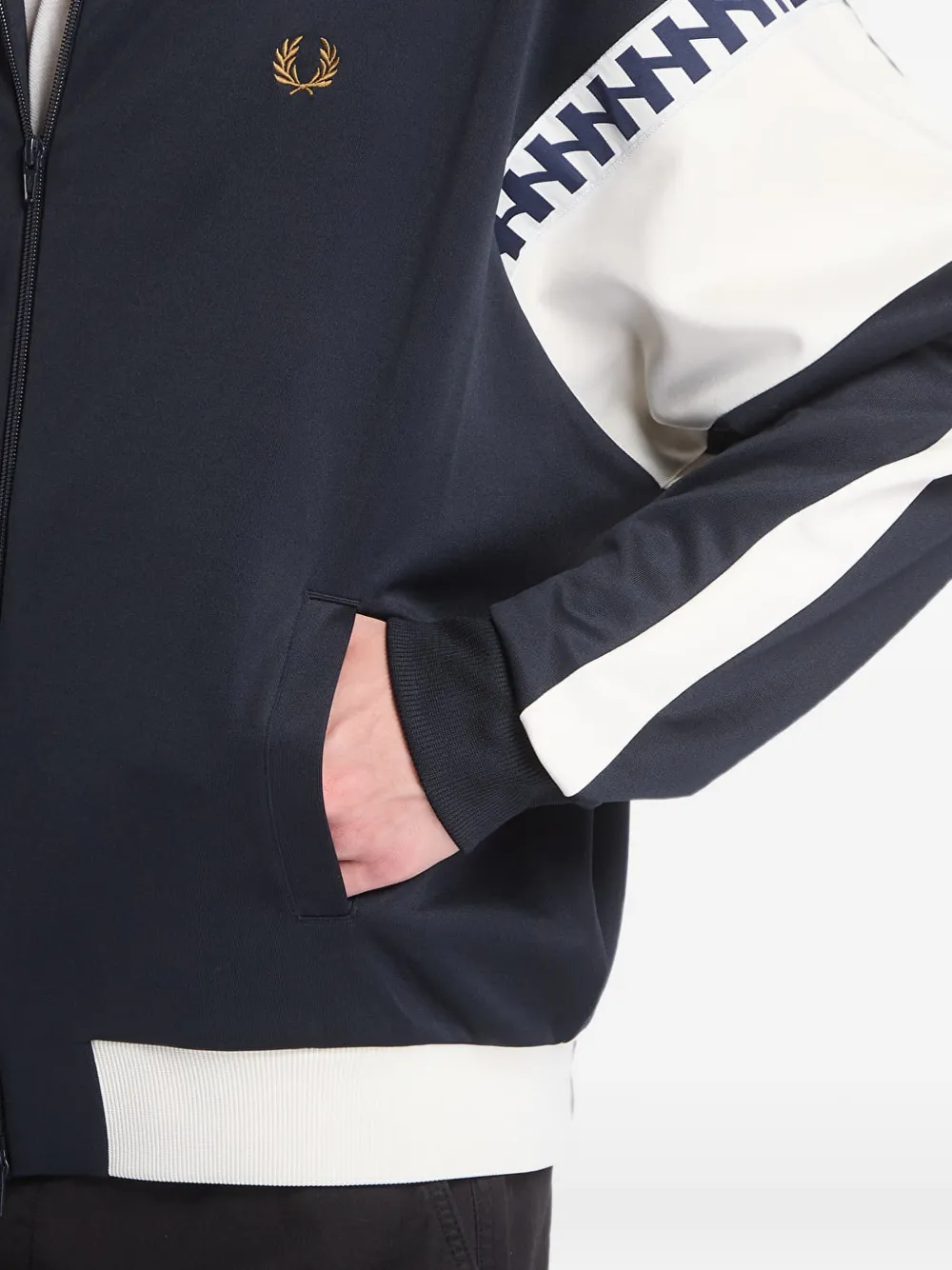 Fred Perry Jack met geborduurd logo Blauw