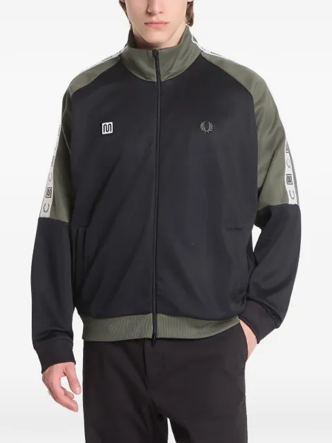 Fred Perry logo-tape zip-up jacket