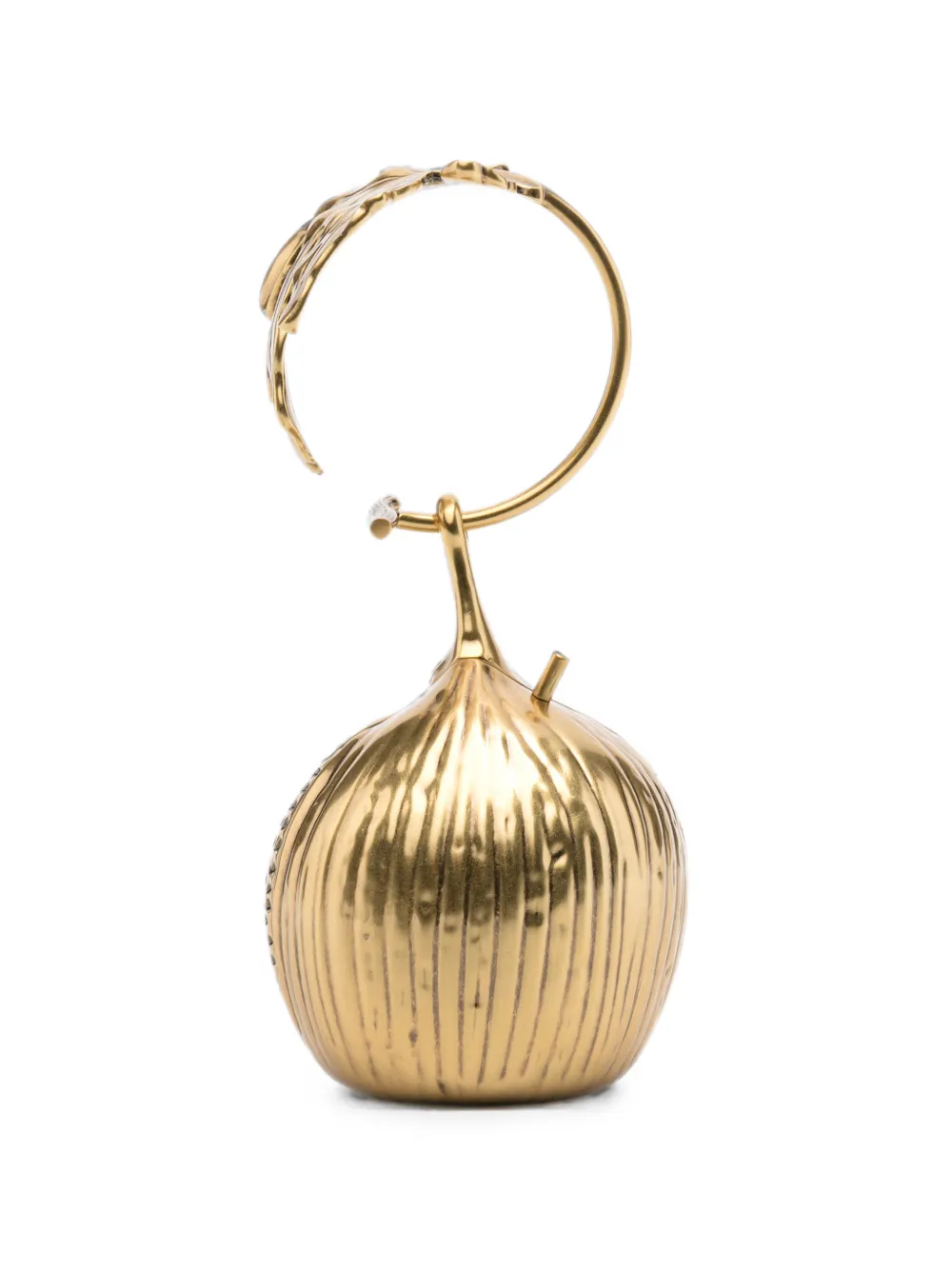 Cult Gaia leaf-handle pomegranate mini bag - Gold