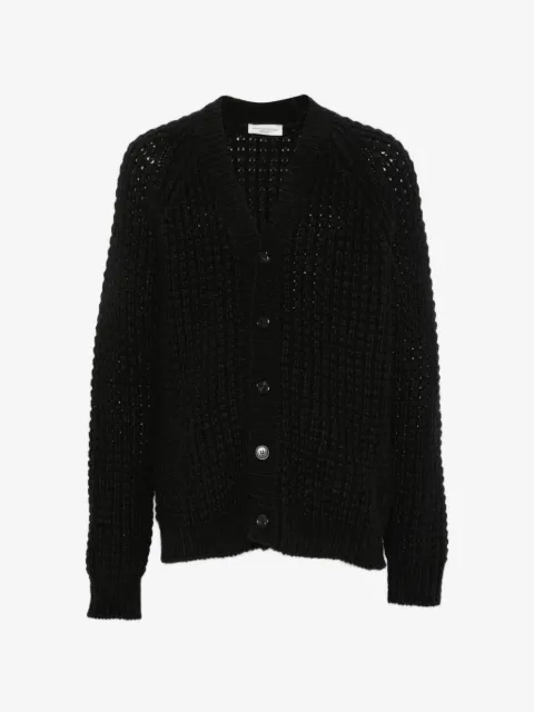 Roberto Collina waffle-knit raglan-sleeve cardigan