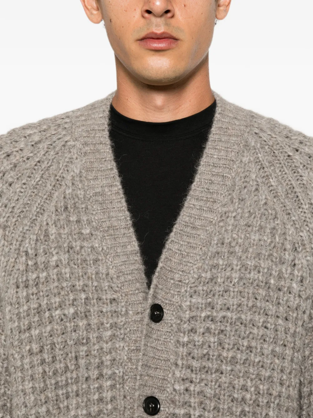 Roberto Collina Vest met V-hals Grijs