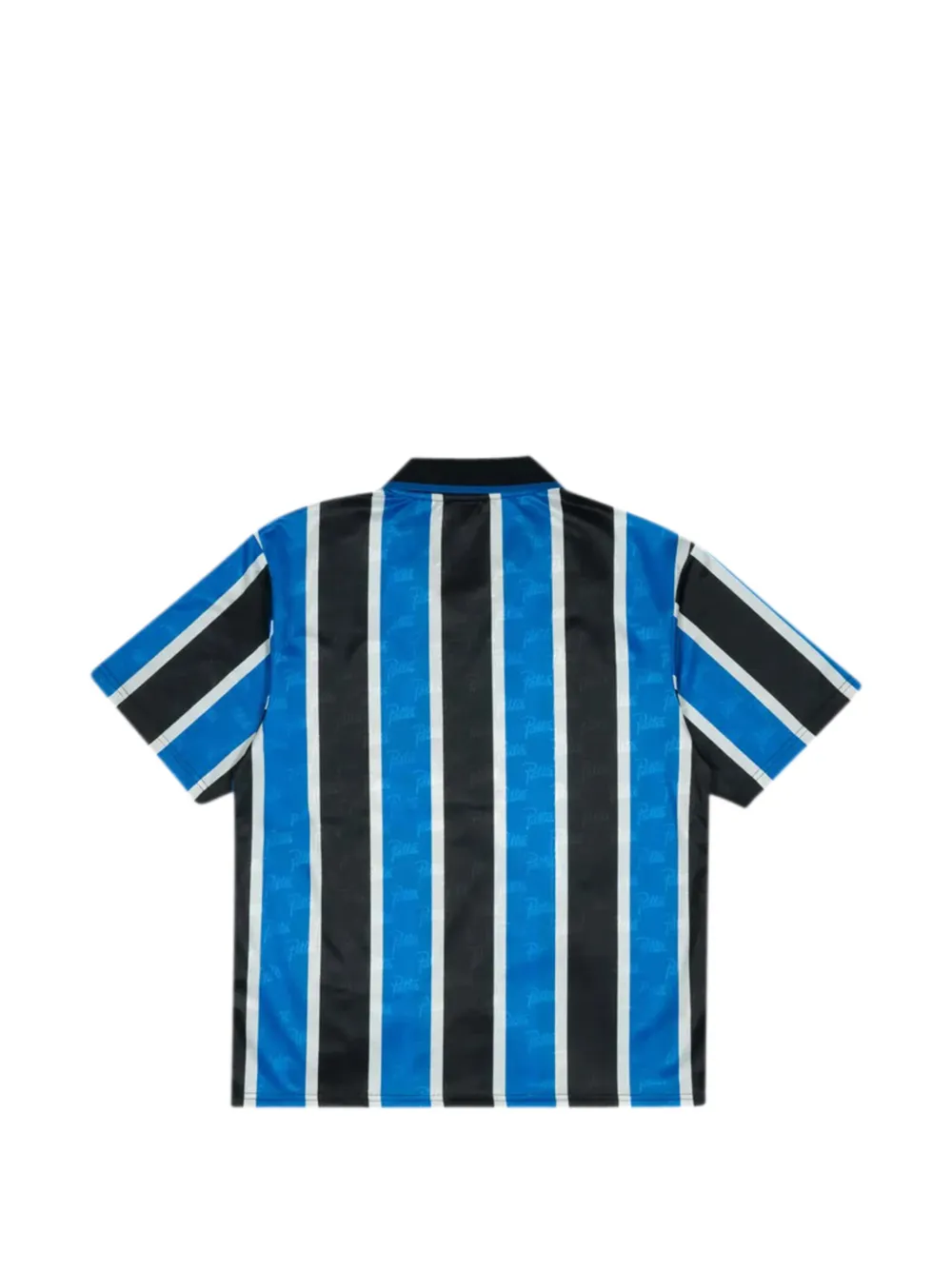 Patta 스트라이프 프린트 풋볼 폴로 셔츠 In Blue