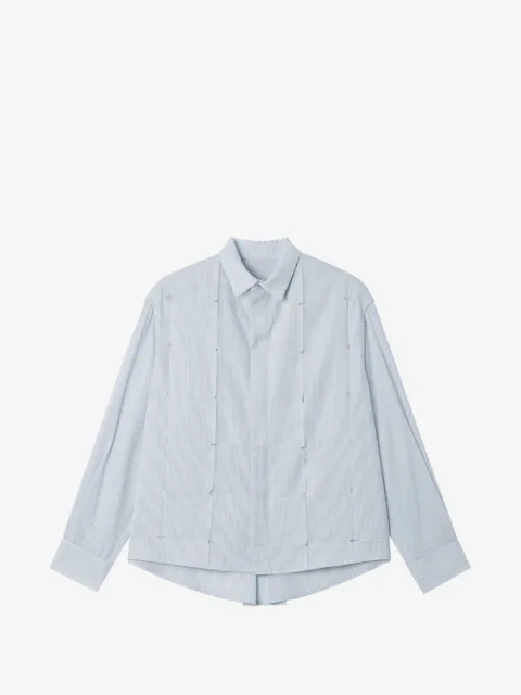 Ader Error stripe-pattern cut-out shirt