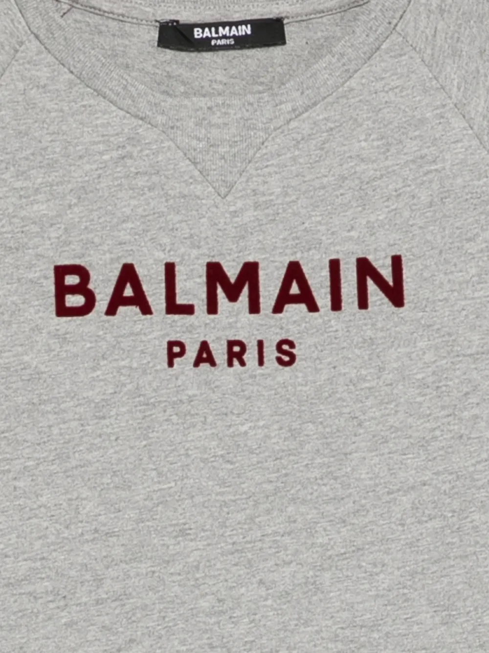 Balmain Kids T-shirt met logoprint Grijs