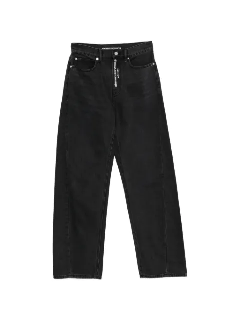 Alexander Wang logo-embellishment buttoned jeans