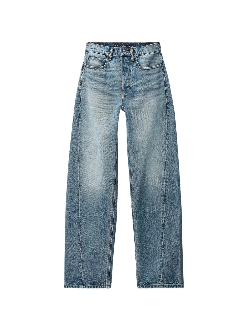 Alexander Wang logo-detail belt-loop jeans - Blu