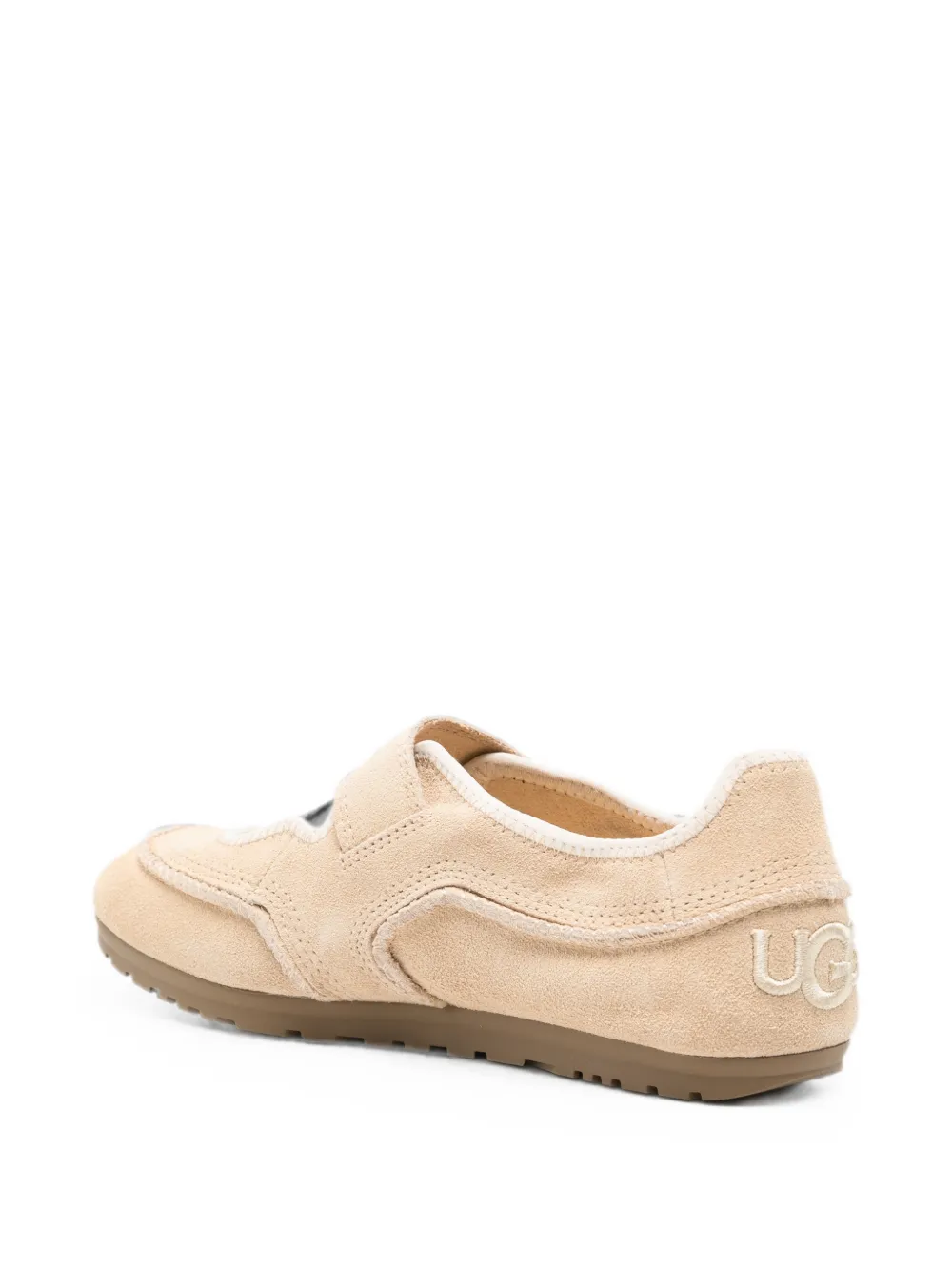 UGG Mary Jane touch-strap suede ballet flats Beige