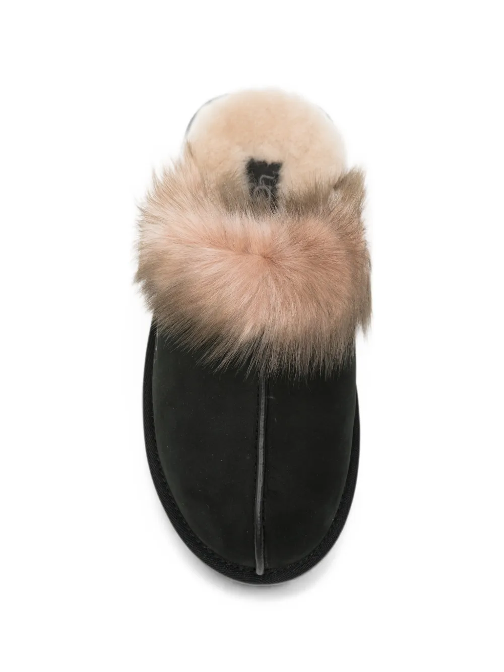 UGG shearling-trim slip-on slippers Zwart