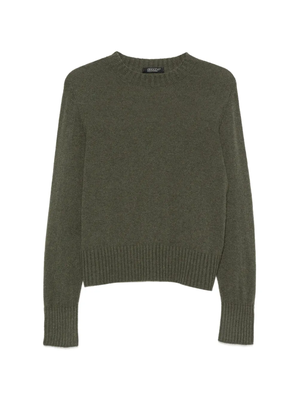 Aragona long-sleeve ribbed-trim sweater - Grün