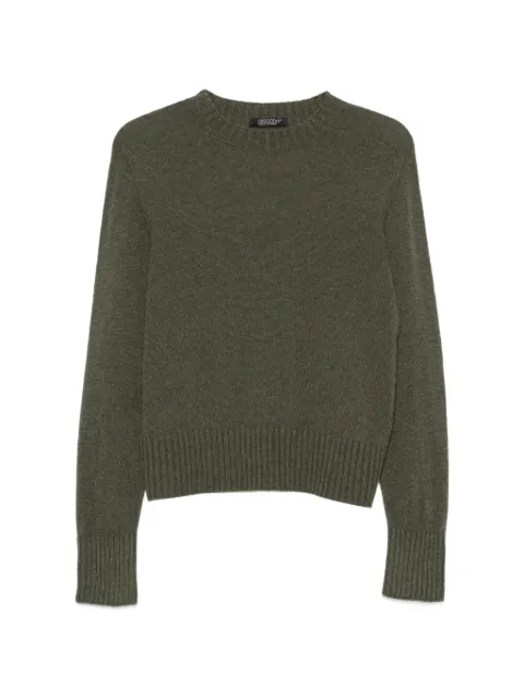 Aragona long-sleeve ribbed-trim sweater