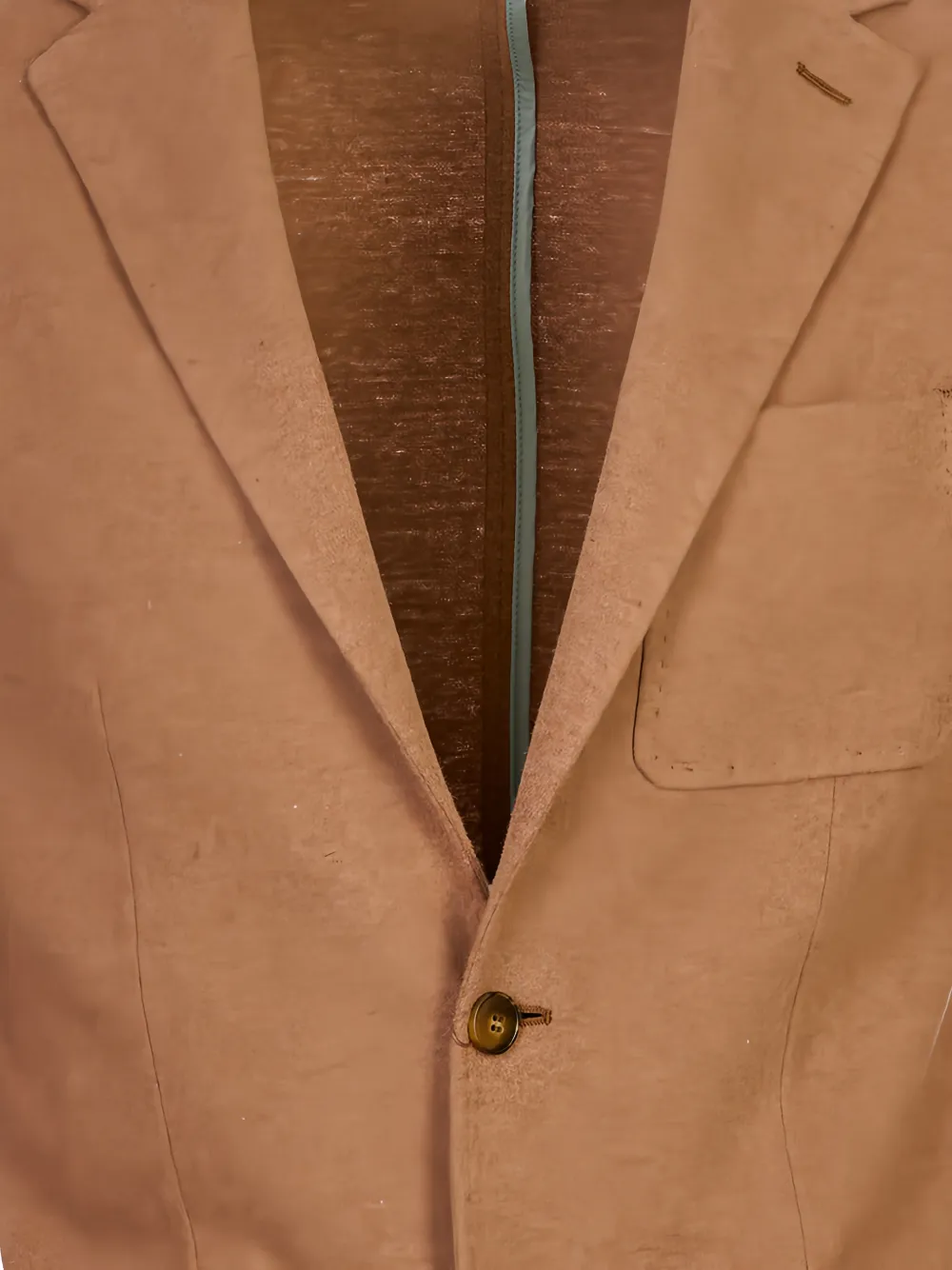 Canali Blazer met enkele rij knopen Bruin
