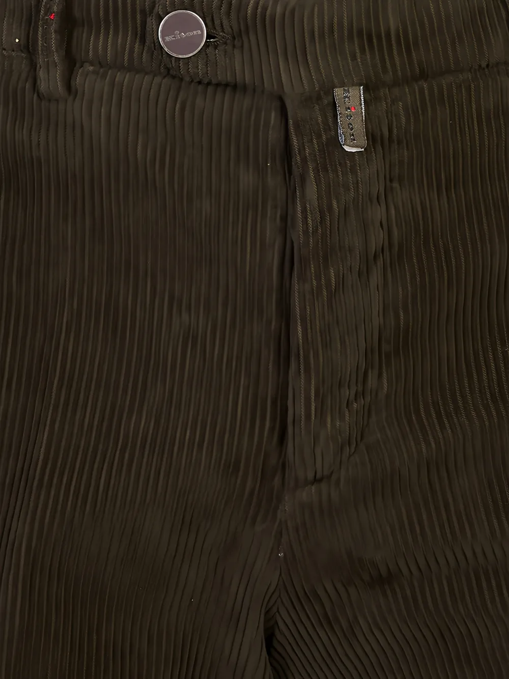 Kiton Ribfluwelen broek Bruin