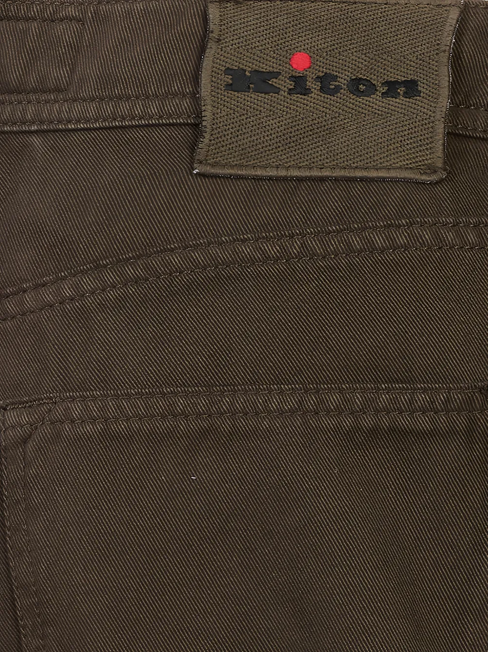 Kiton Straight jeans Bruin
