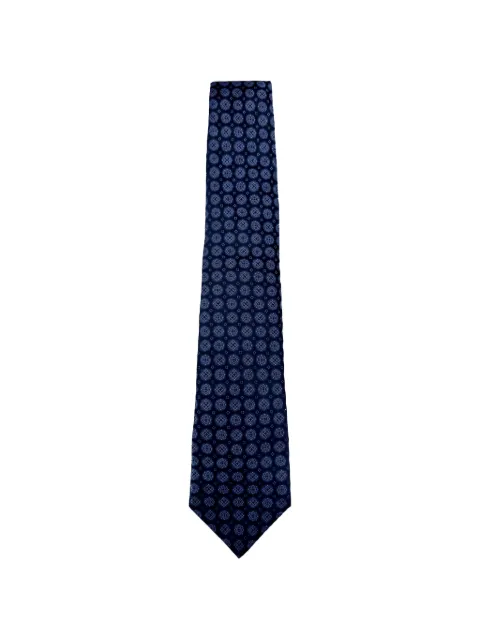 Kiton geometric-print tie