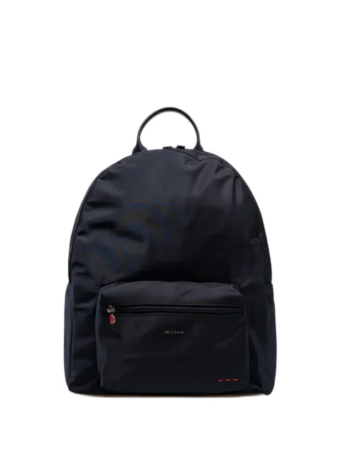 Kiton logo-plaque backpack