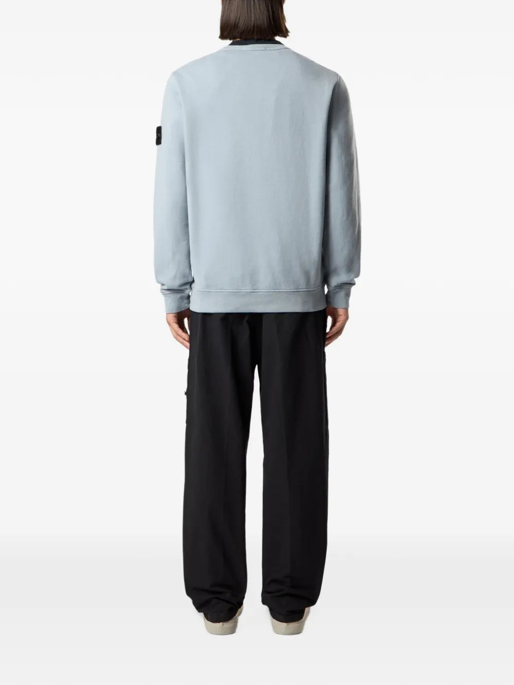 Stone Island Sweater met Compass-logopatch Blauw