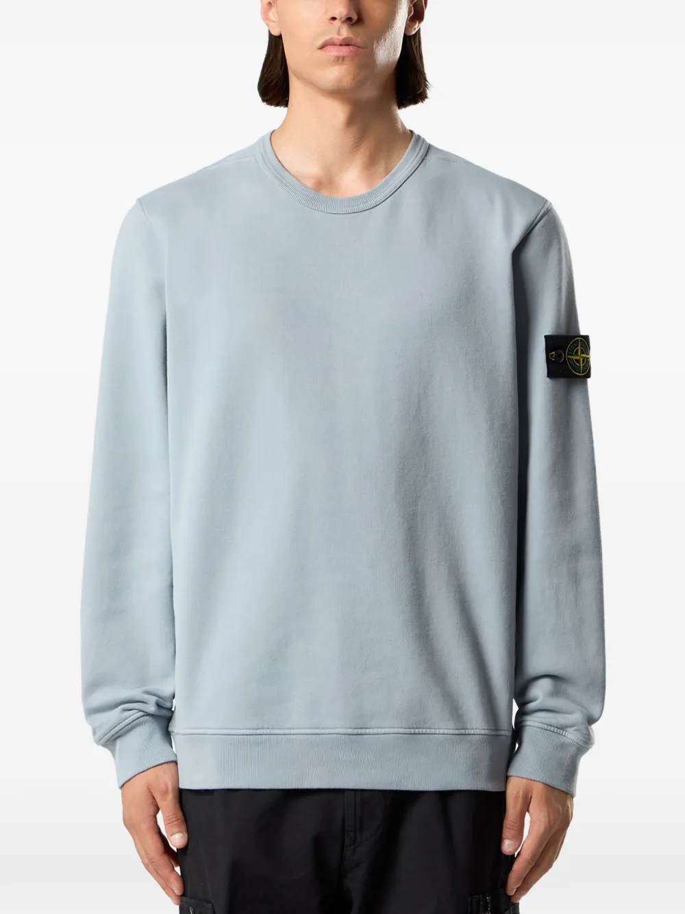 Stone Island Sweater met Compass-logopatch Blauw