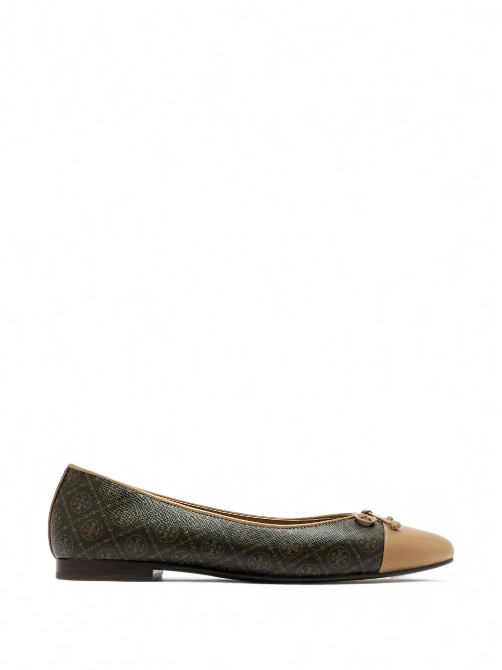 Tory Burch cap-toe ballet - Marrone