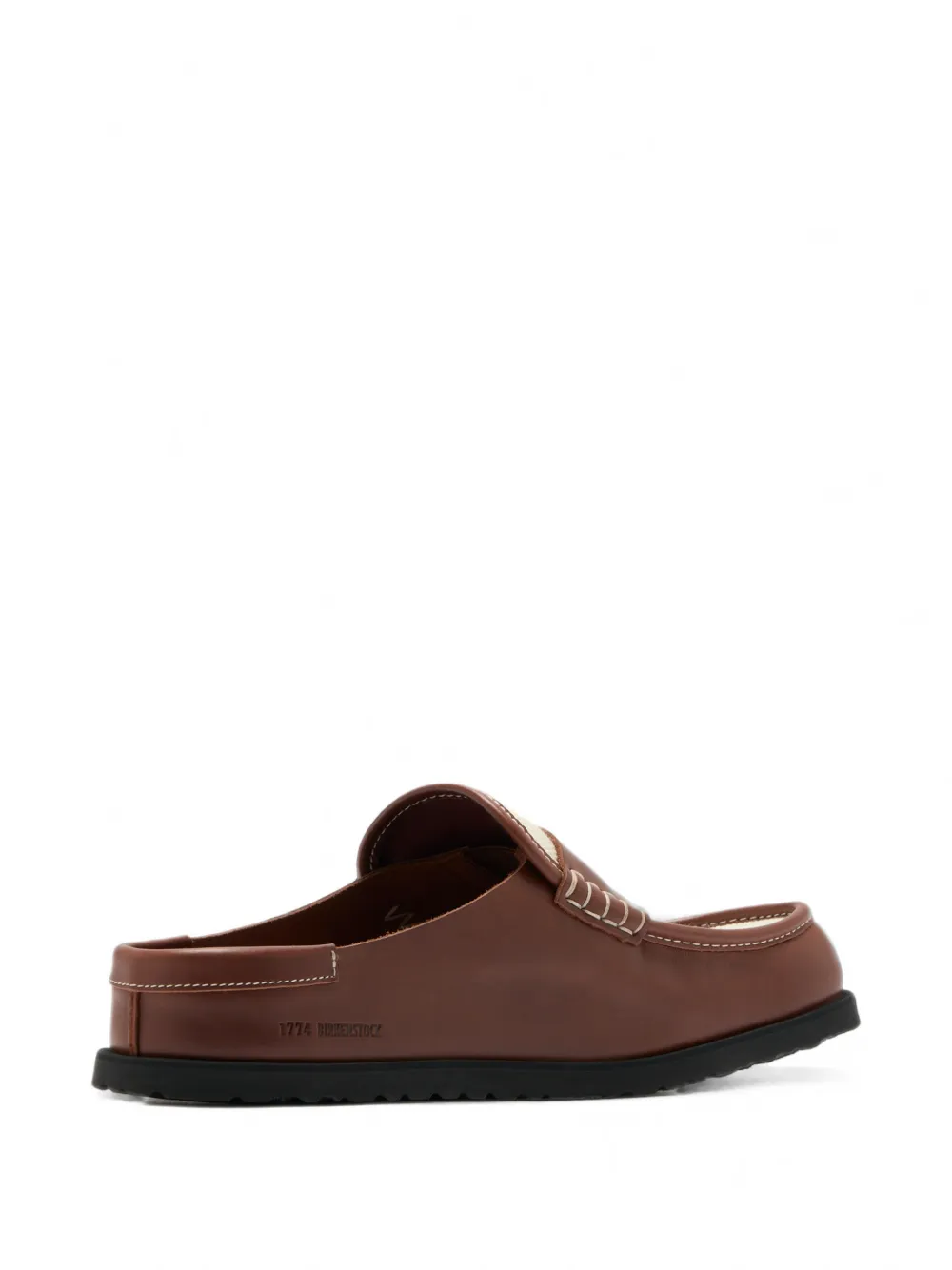 BIRKENSTOCK 1774 Naples Canvas leather-trim loafer Bruin