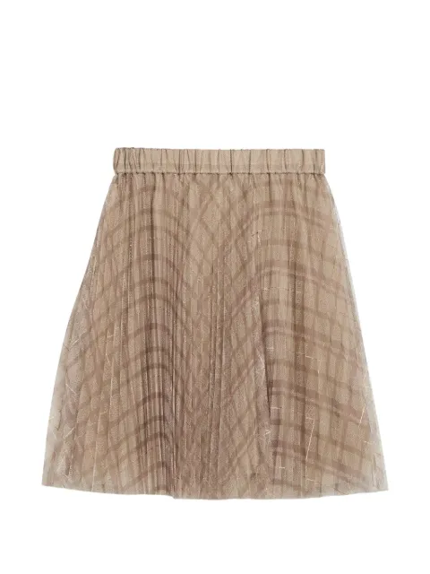 Brunello Cucinelli Kids checked tutu skirt
