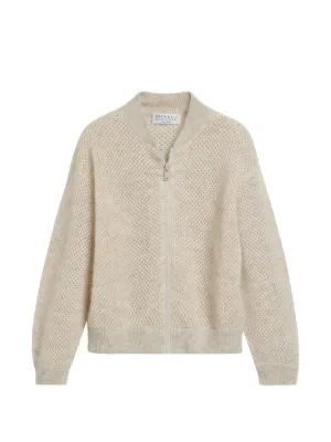 Brunello Cucinelli Kids Dazzling スパンコール カーディガン