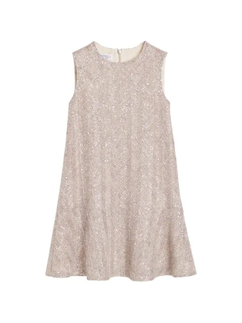 Brunello Cucinelli Kids sequin-embellished dress