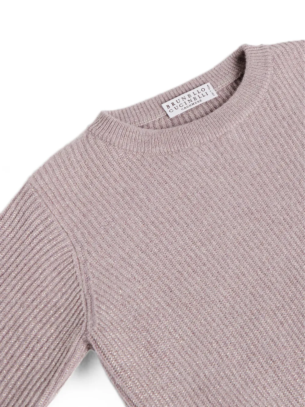 Brunello Cucinelli Kids Geribbelde sweater Roze