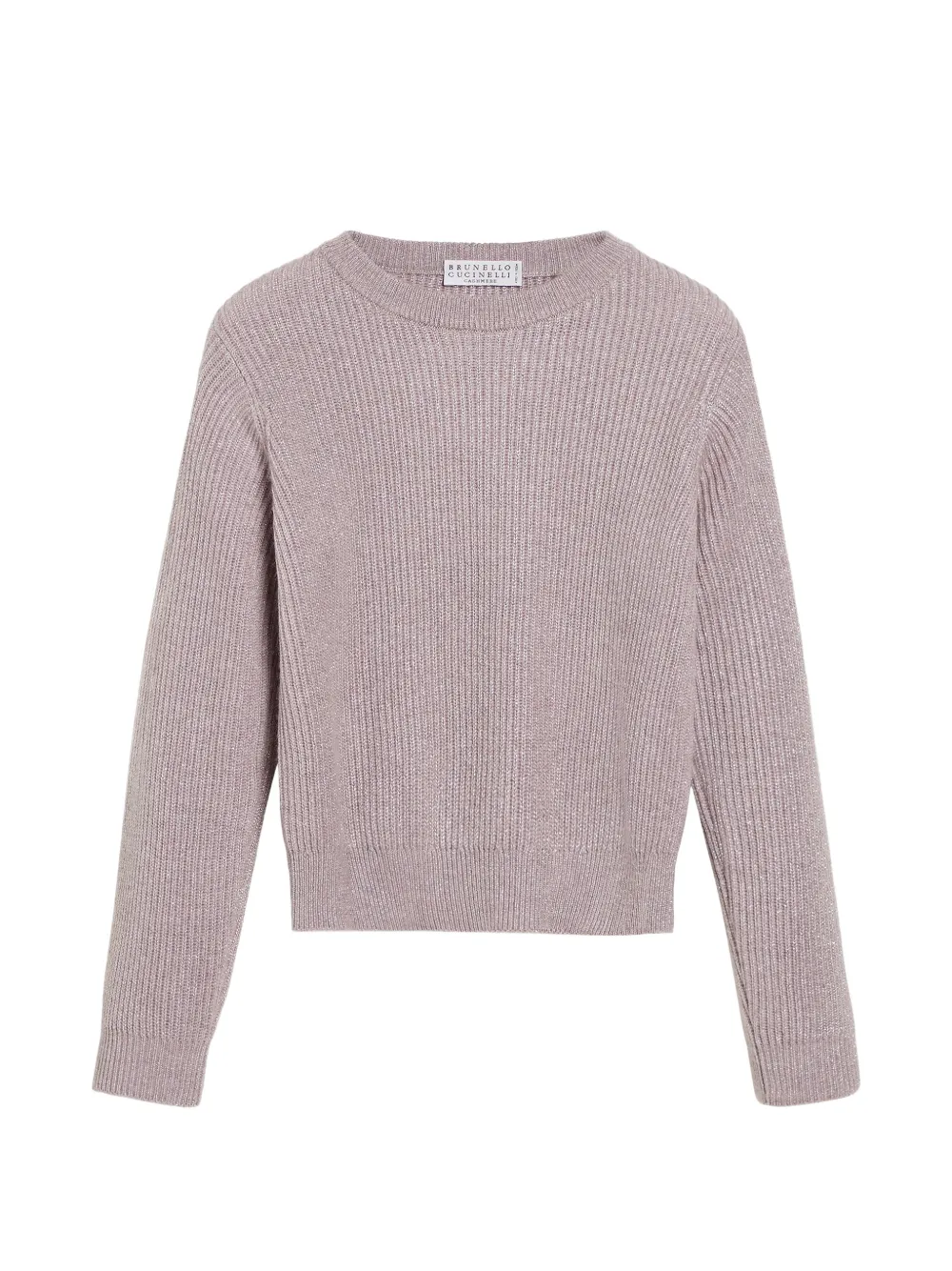 Brunello Cucinelli Kids Maglione a coste - Rosa