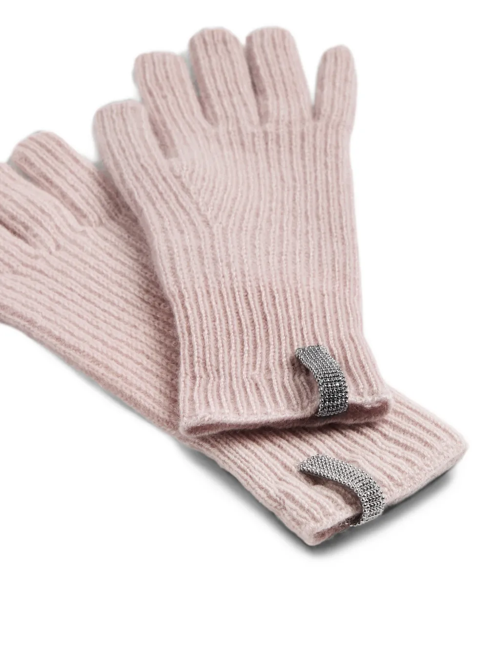 Brunello Cucinelli Kids Monili gloves Roze