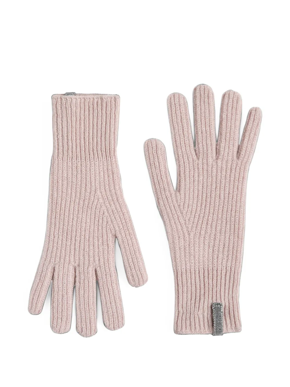 Brunello Cucinelli Kids Monili gloves Roze