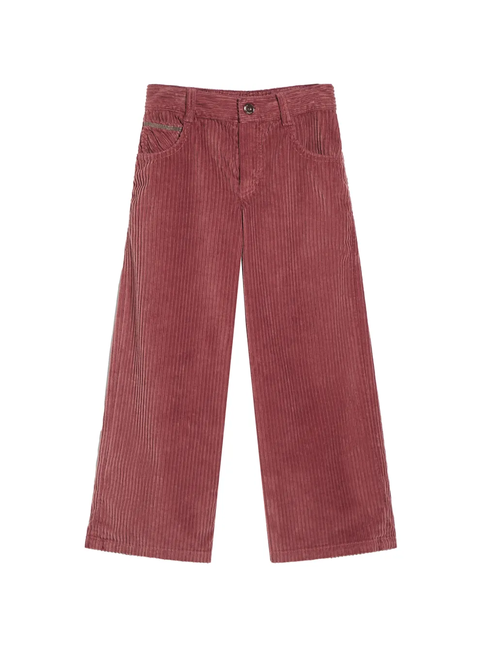 Brunello Cucinelli Kids Pantaloni con monile - Rosa