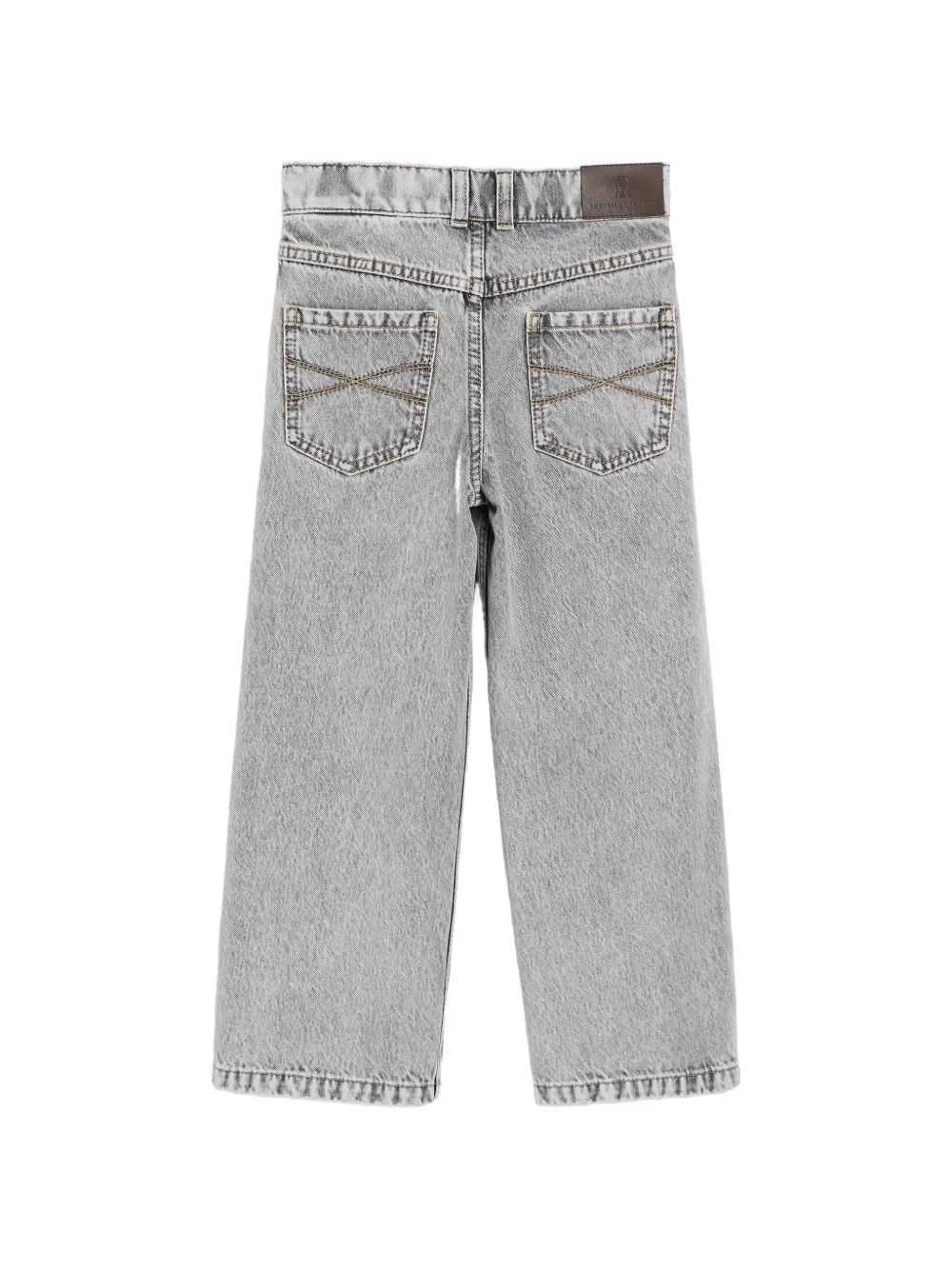 Brunello Cucinelli Kids Straight jeans Grijs
