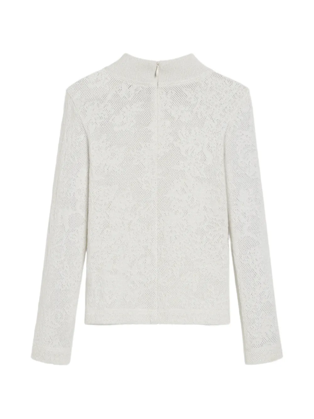 Brunello Cucinelli Kids lace-detail blouse Wit
