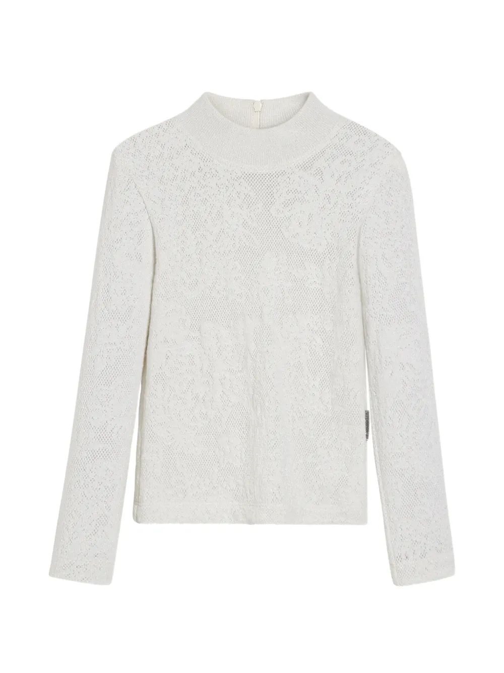 Brunello Cucinelli Kids lace-detail blouse Wit