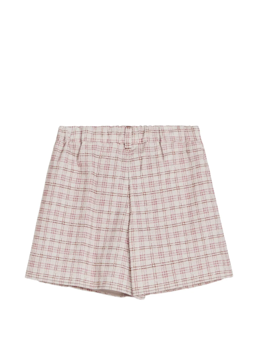 Brunello Cucinelli Kids check Monili corduroy skirt Roze
