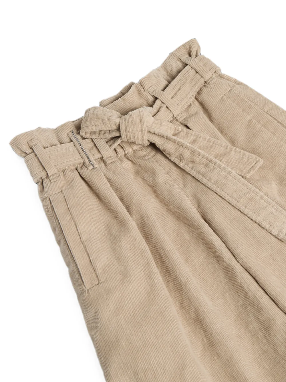 Brunello Cucinelli Kids Ribfluwelen broek Beige