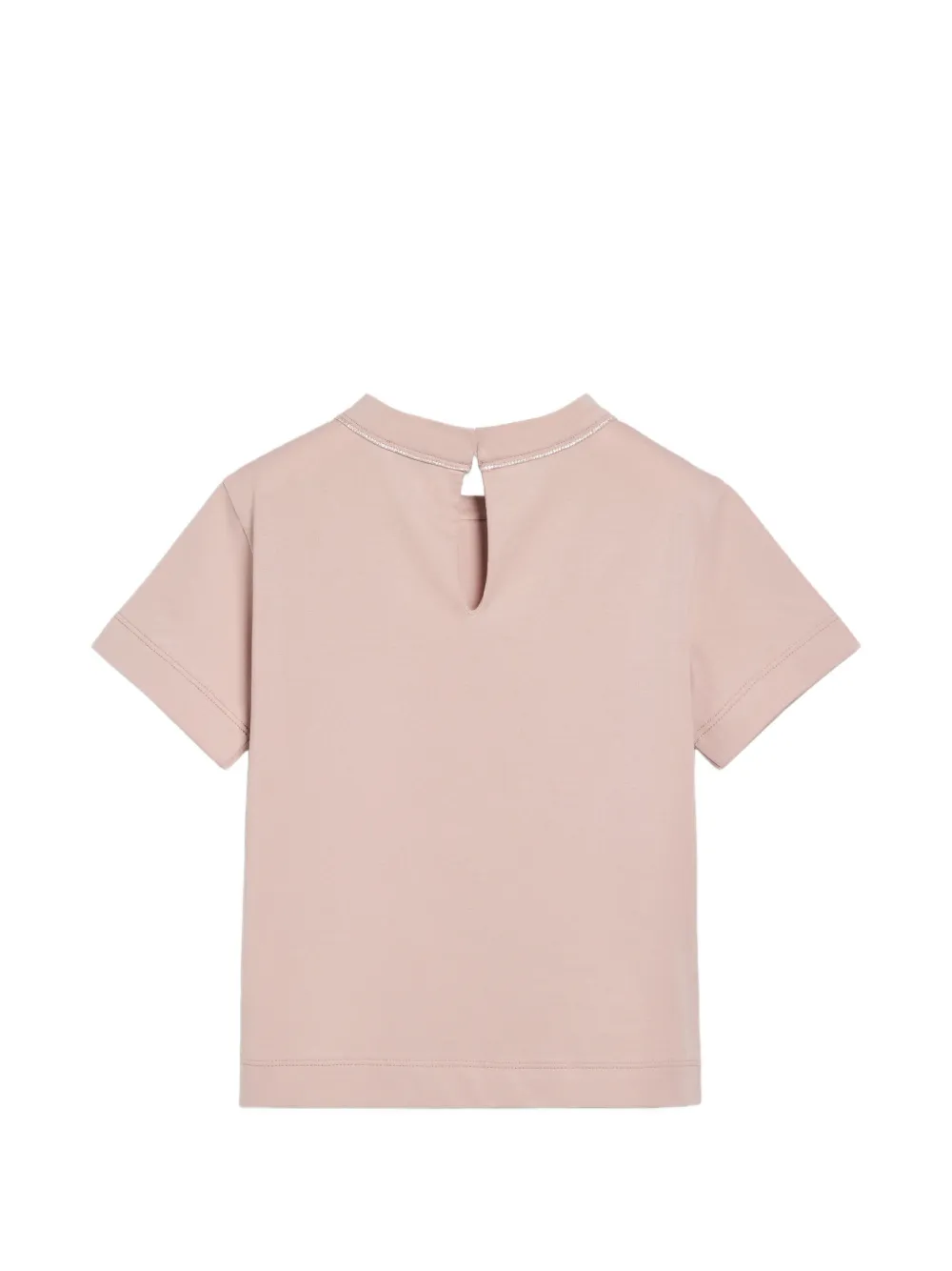 Brunello Cucinelli Kids T-shirt met biesdetail Roze