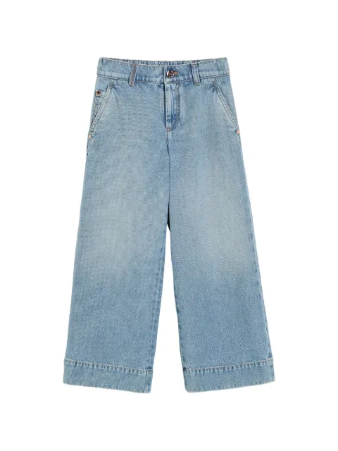 Brunello Cucinelli Kids faded-effect flared jeans