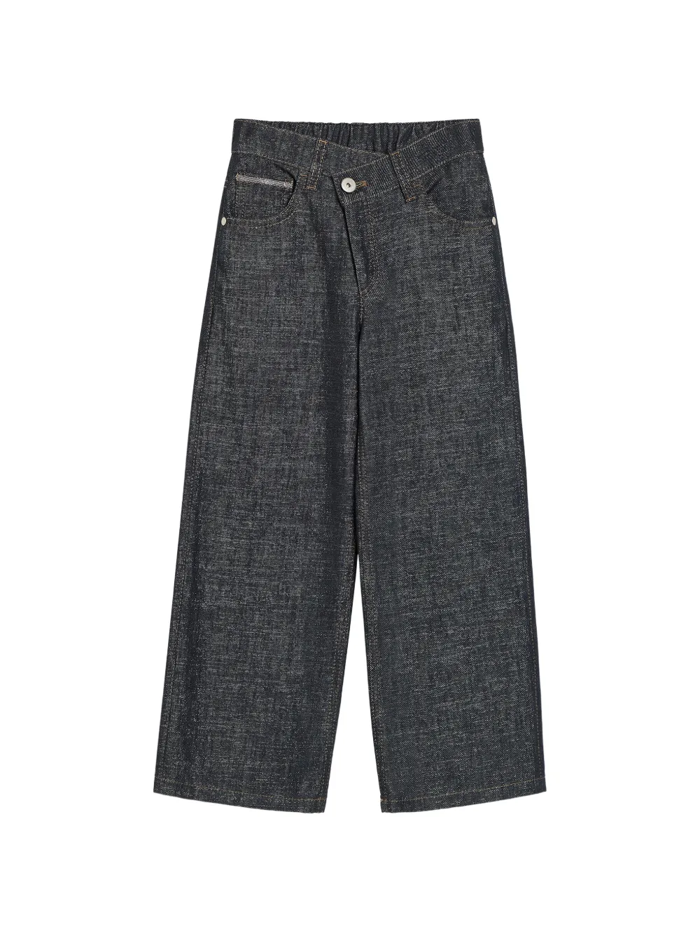 Brunello Cucinelli Kids Jeans effetto a portafoglio - Blu