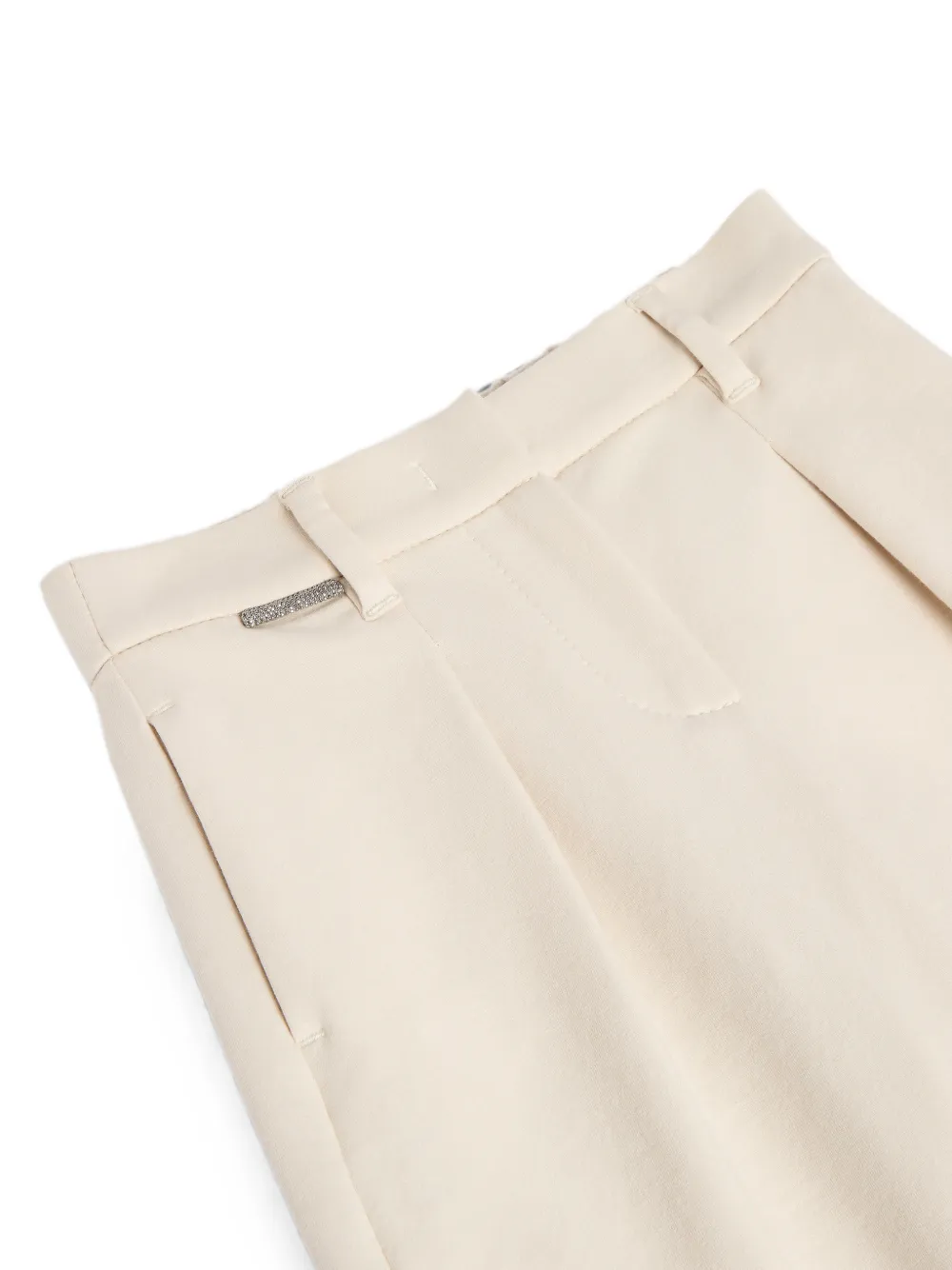 Brunello Cucinelli Kids Broek met Monili-detail Beige
