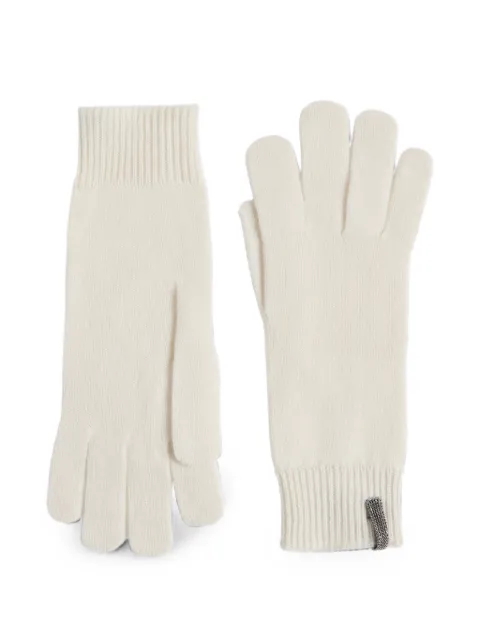 Brunello Cucinelli Kids guantes de cachemira Monili