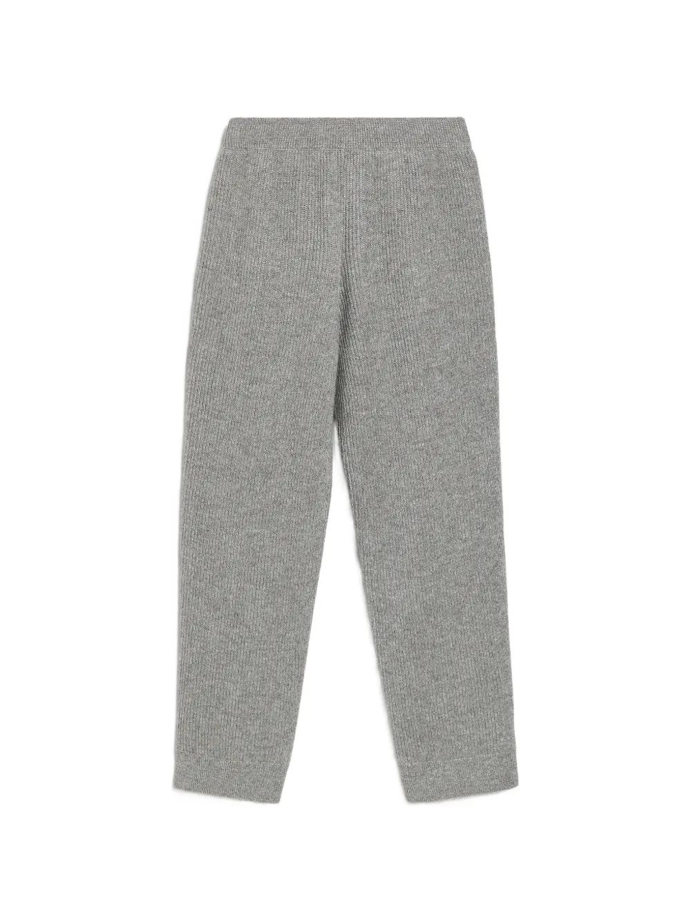 Brunello Cucinelli Kids Ribgebreide broek Grijs