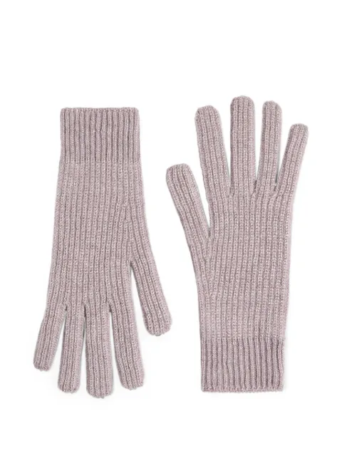 Brunello Cucinelli Kids guantes de canalé