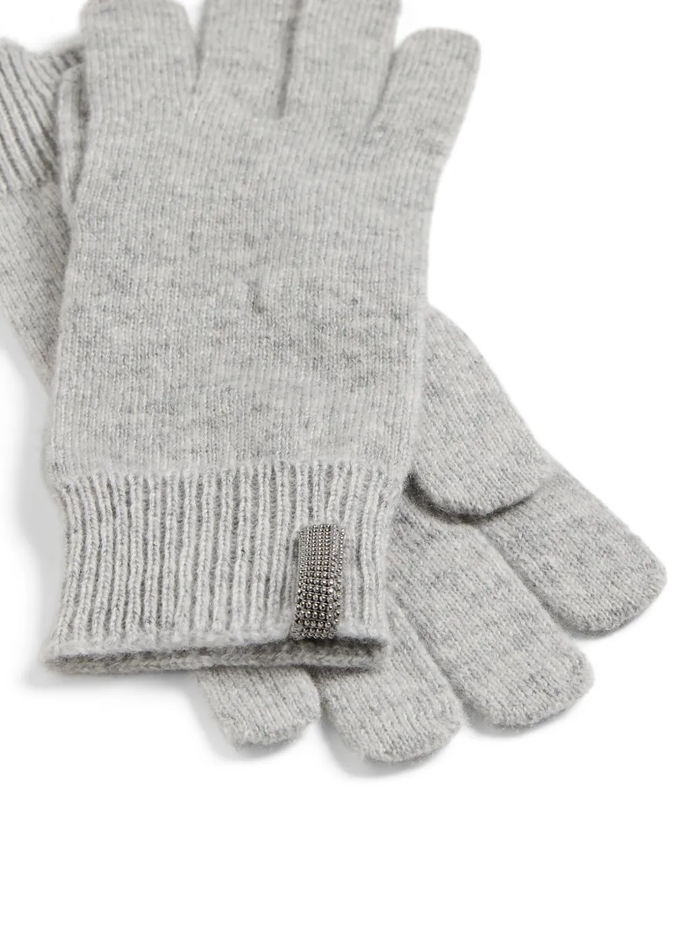 Brunello Cucinelli Kids Kasjmier handschoenen Grijs