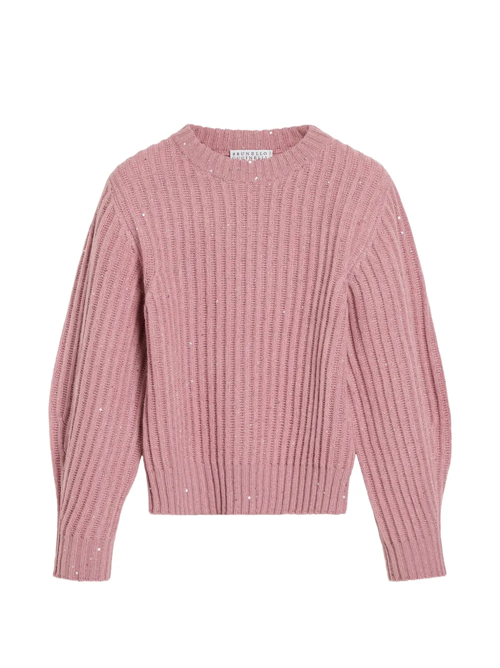 Brunello Cucinelli Kids Maglione con paillettes - Rosa