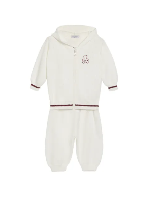Brunello Cucinelli Kids Bernie honeycomb-stitch hoodie