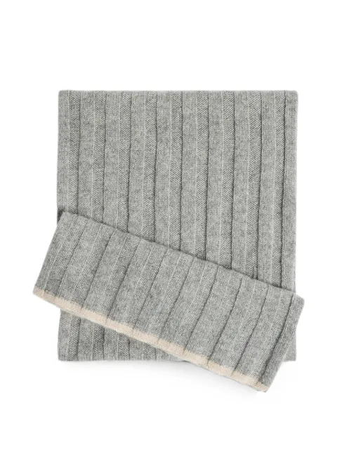 Brunello Cucinelli Kids ribbed cashmere scarf